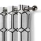 Threadmade Home Kaiden Geometric Room Darkening Window Curtain, Black - 52"W x 84"L